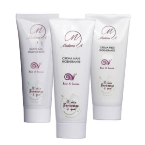 SET SCRUB BAVA-CREME BAVA MANI OMAGGIO CREMA PIEDI