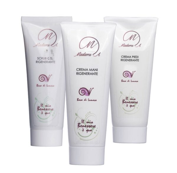 SET SCRUB BAVA-CREME BAVA MANI OMAGGIO CREMA PIEDI