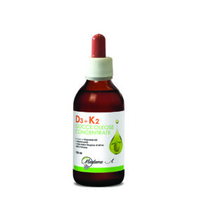 NUOVA VITAMINA D3 con K2 Mk7 CONCENTRATA 100ml olio EVO certificato italiano