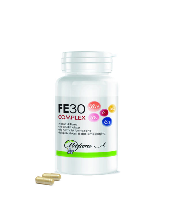 FE30 integratore ferro con B6-B9-B12 RAME Vit. C